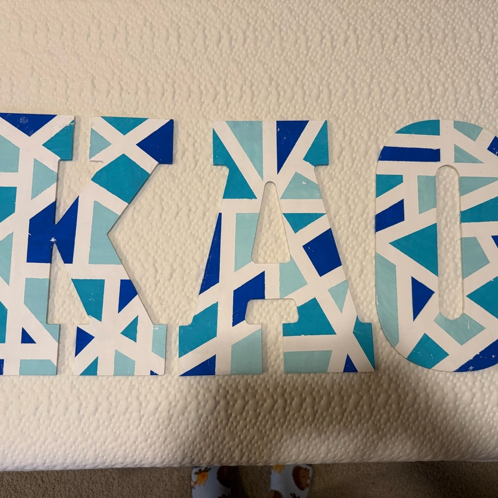 KAO WOODEN LETTERS